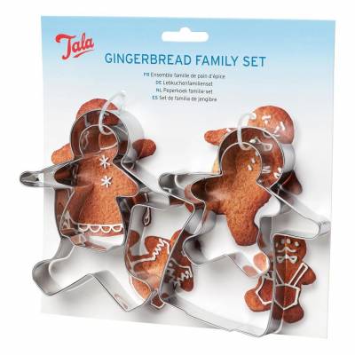 Gingerbread family cutters set of 4  Tala