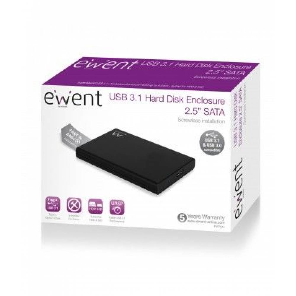 Eminent Hardeschijfbehuizing EW7044 USB 3.1