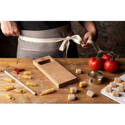 Set Gnocci 4p: 1 Gnocci Board +1 Pastry Ring + 1 Schort+1 Cookbook  Marcato