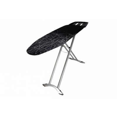 Table A Repasser Primera Plus Pro 125x41 Black Metalic Iron Rest+rack 