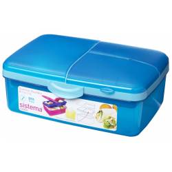 Sistema  Vibe Lunch lunchbox met drinkfles Slimline Quaddie 1.5L  