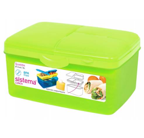  Vibe Lunch lunchbox met drinkfles Quaddie 2L   Sistema