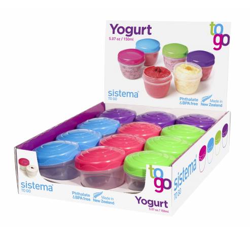 Sistema To Go yoghurtpotje 150ml (12 ass.)  Sistema