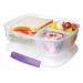 To Go lunchbox met 3 compartimenten & yoghurtpotje 2L 