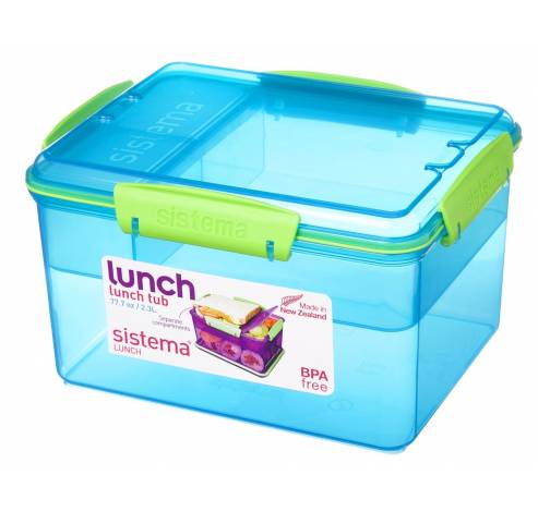 Trends Lunch boîte à lunch avec 4 compartiments Lunch Tub 2.3L  Sistema