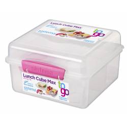 Sistema Sistema To Go lunchbox met yoghurtpotje Cube Max 2L (4 ass.)