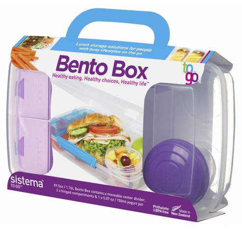 To Go lunchbox met yoghurtpotje Bento Box 1.76L   Sistema