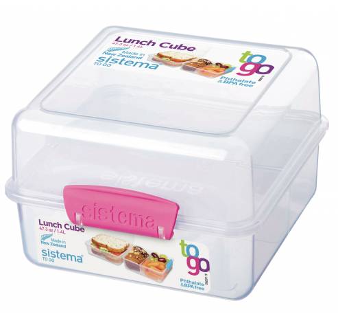 To Go lunchbox Cube roze 1.4L   Sistema