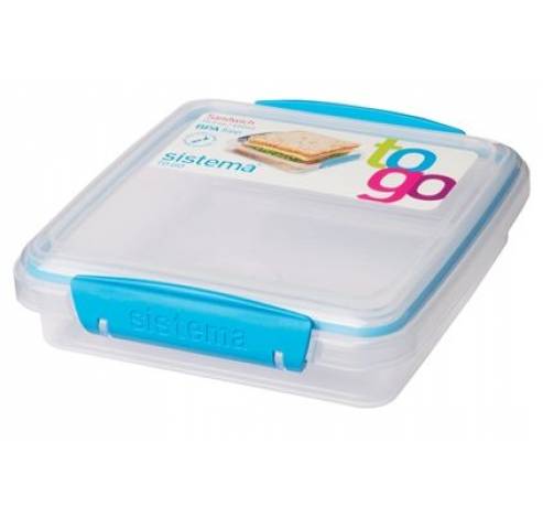 To Go lunchbox blauw 450ml   Sistema