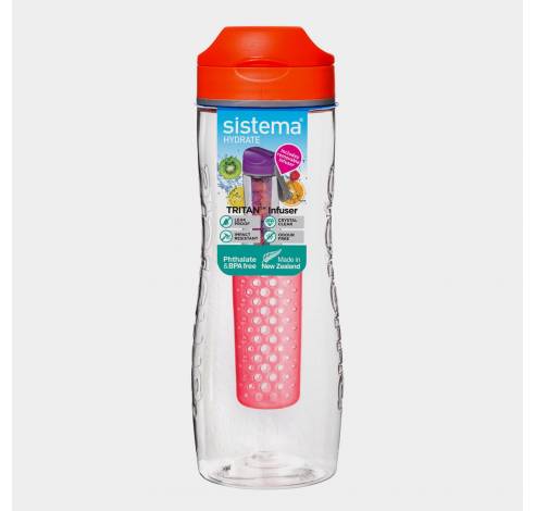 Sistema Hydrate drinkfles met infuser Tritan Infuser 800ml (6 ass.)  Sistema
