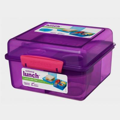 Trends Lunch lunchbox Cube Max met yoghurtpotje 2L  Sistema