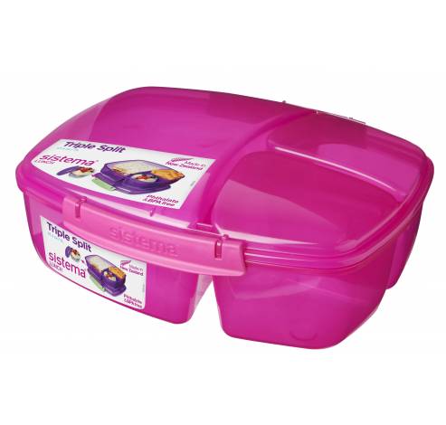 Vibe Lunch lunchbox met 3 compartimenten & yoghurtpotje 2L  Sistema
