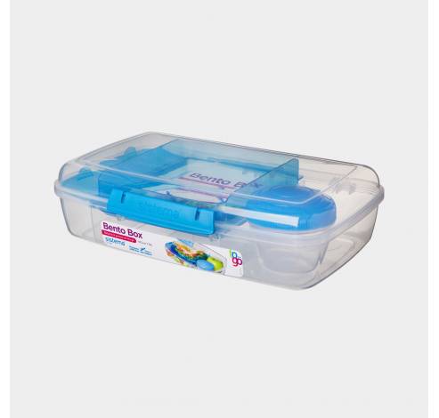 Sistema To Go Bento lunchbox 4 compart. & yoghurtpotje blauw 1.65L (per 12st.)  Sistema