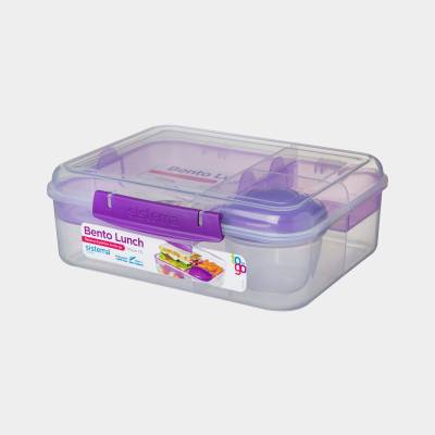 Sistema To Go Bento lunchbox 4 compart. & yoghurtpotje 1.65L (4 ass.)  Sistema