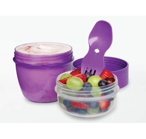 To Go snackdoos Snack Capsule met lepel/vork 515ml  Sistema