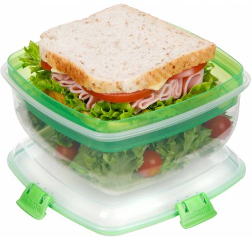 To Go Salad & Sandwich slakom met boterhamlade 1.63L  Sistema