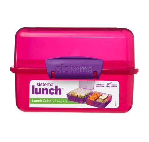 Sistema Trends Lunch lunchbox Cube roze 1.4L (per 12st.)  Sistema