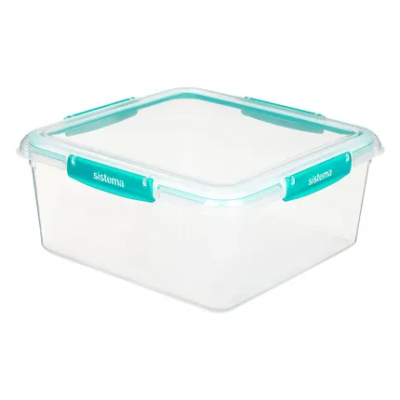 Klip It + boîte de conservation carrée Minty Teal 5.5L 