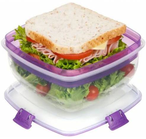 To Go salad & sandwich slakom met boterhamlade 1.63L  Sistema