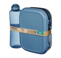Ocean Bound Plastic Lunch lunchbox Ribbon met fles 480ml  