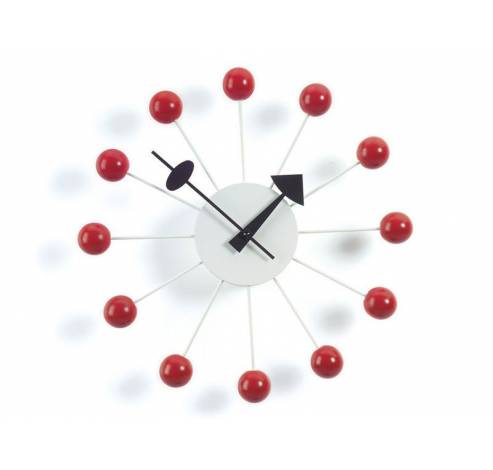 Ball Clock Red  Vitra.