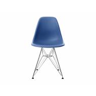 EPC DSR P.Side Chair - base chrome-plated - navy blue 