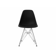 EPC DSR P.Side Chair - base chrome-plated - black 