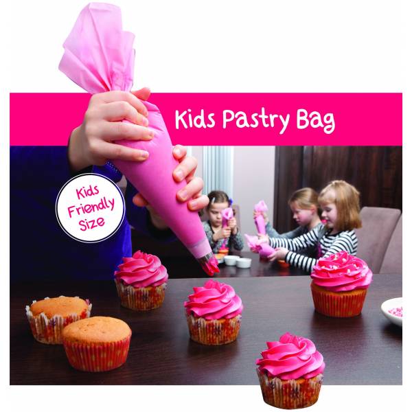 Kids Pastry Bag - 300x170mm - Pink - rol 10 stuks 