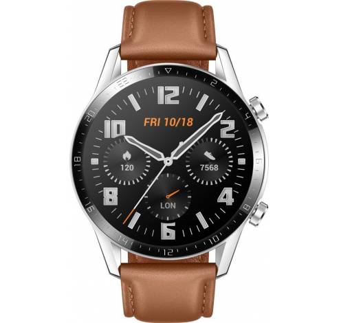 Watch GT 2 (46mm) Zilver - Bruin  Huawei
