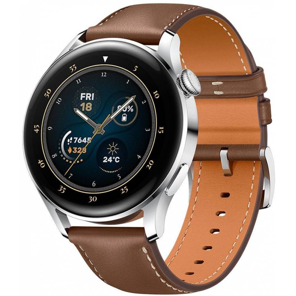 Huawei Smartwatch Watch 3 Classic Edition RVS Brown