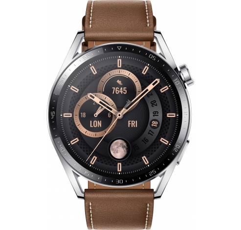 watch GT 3  3 46mm ss/brown  Huawei