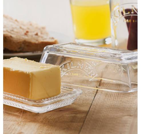 Glazen boterschaal met deksel  Kilner