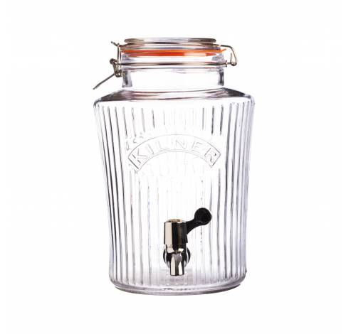 Vintage ronde drankdispenser met kraantje 8L  Kilner