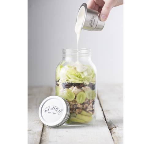 Glazen voorraadbokaal Food on the go 1L  Kilner