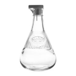 Glazen olie- of azijnfles met silicone dop 500ml 