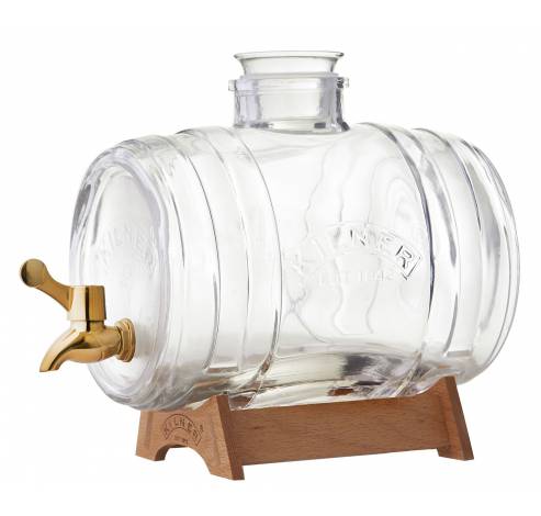 Distributeur de boisson Barrel avec robinet cuivré et support 3,5 L Ki 