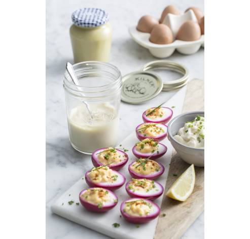 Set om mayonaise te maken uit glas 350ml  Kilner