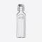 Vierkante glazen fles met grijze beugelsluiting 600ml 