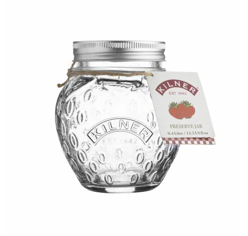 Glazen inmaakbokaal aardbei 400ml  Kilner