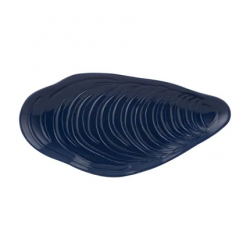 Mason Cash Nautical bord in schelpvorm donkerblauw groot 