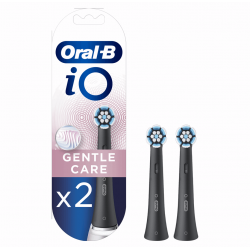 Oral-B Têtes de brosse iO Gentle Care Noir, 2 pièces 