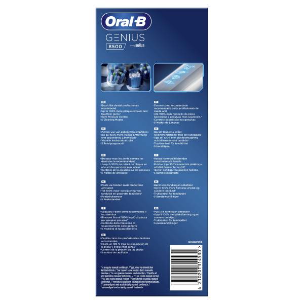 Genius 8500 silver + Flora black TC Oral-B Genius 8500 silver + Flora black TC Oral-B