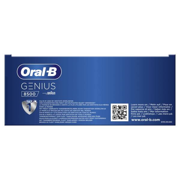 Genius 8500 silver + Flora black TC Oral-B Genius 8500 silver + Flora black TC Oral-B