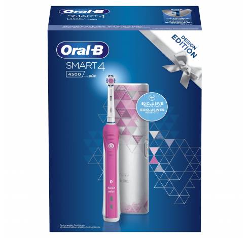 Smart 4 -4500- Elektrische Tandenborstel Roze   Oral-B