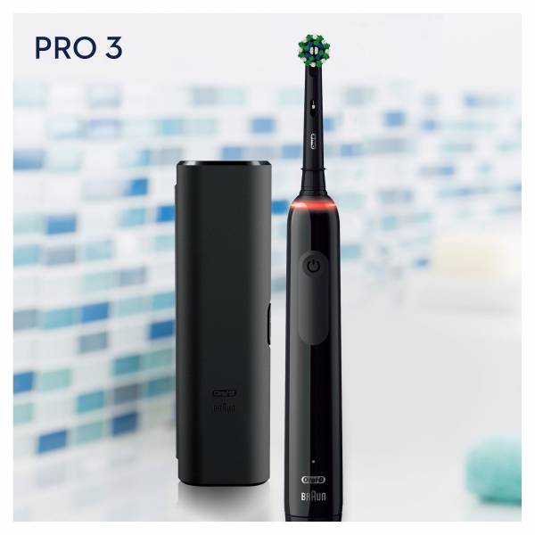 Oral-B Elektrische tandenborstel Pro 3 3500 Zwarte Elektrische Tandenborstel