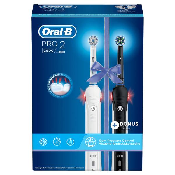 Oral-B Pro 2 2900 Elektrische Tandenborstels Duoverpakking