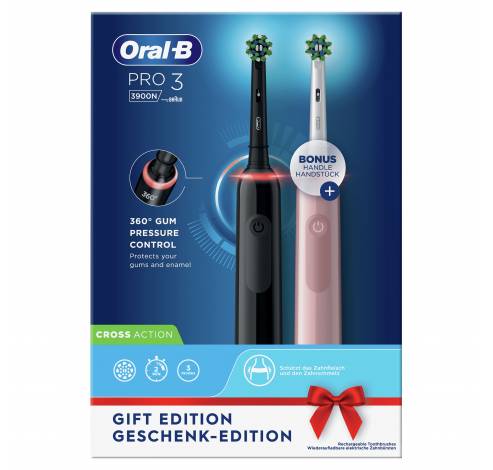 Oral-B Pro 3 3900 Zwart en Roze  Oral-B