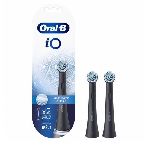 iO Ultimate Clean Opzetborstels Zwart 2 Stuks  Oral-B