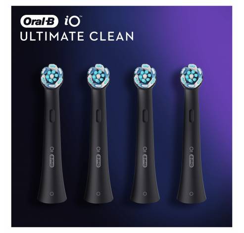 iO Ultimate Clean Opzetborstels Zwart 4 Stuks  Oral-B