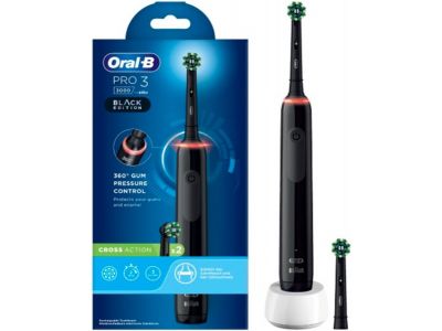 ORAL-B Pro3 3000 Cross Action - Elektrische Tandenborstel - 2 opzetborstels